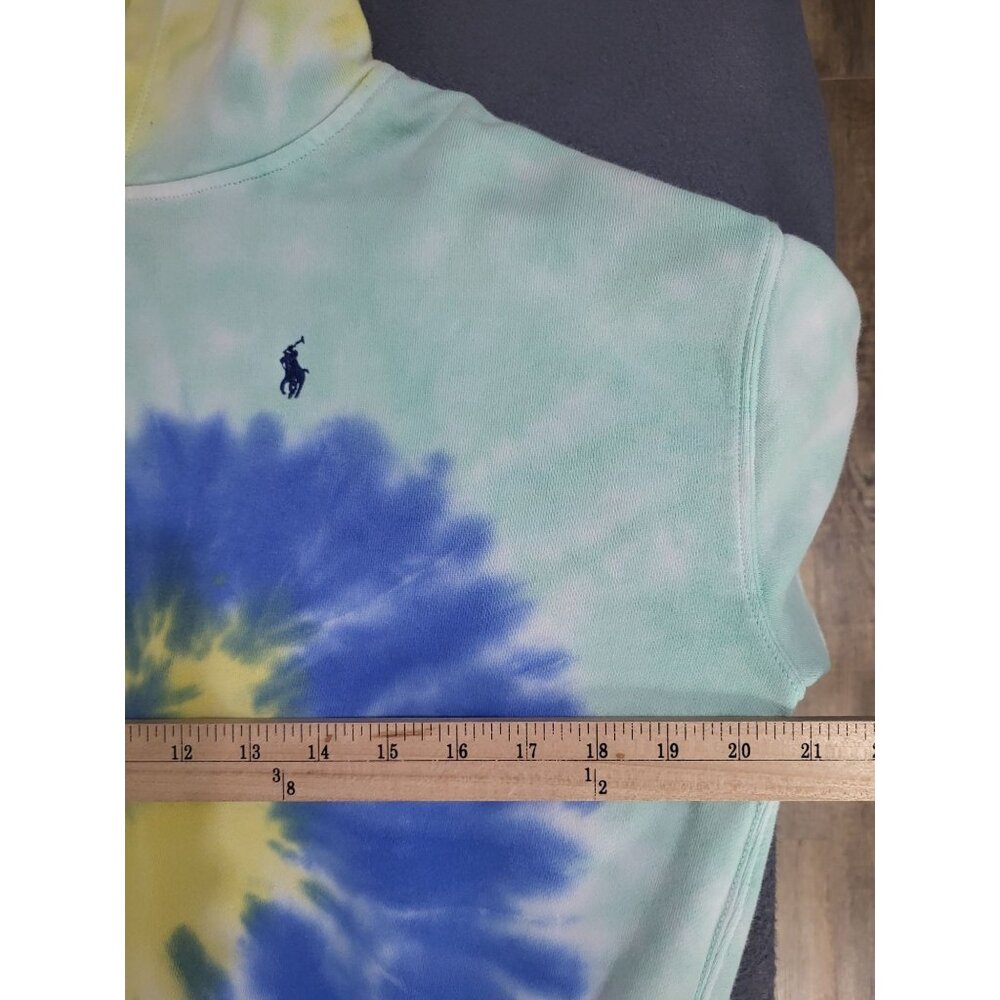 POLO Ralph Lauren Girls LG 12/14 Tie-Dye Swirl Cotton French Terry Hoodie - Picture 4 of 11